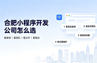 合肥小程序开发公司怎么选？2026 合肥小程序制作与定制开发全指南
