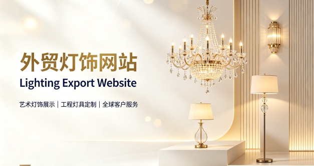 外贸灯饰独立站定制搭建实战案例|合肥出口企业双语网站建设制作全流程解析